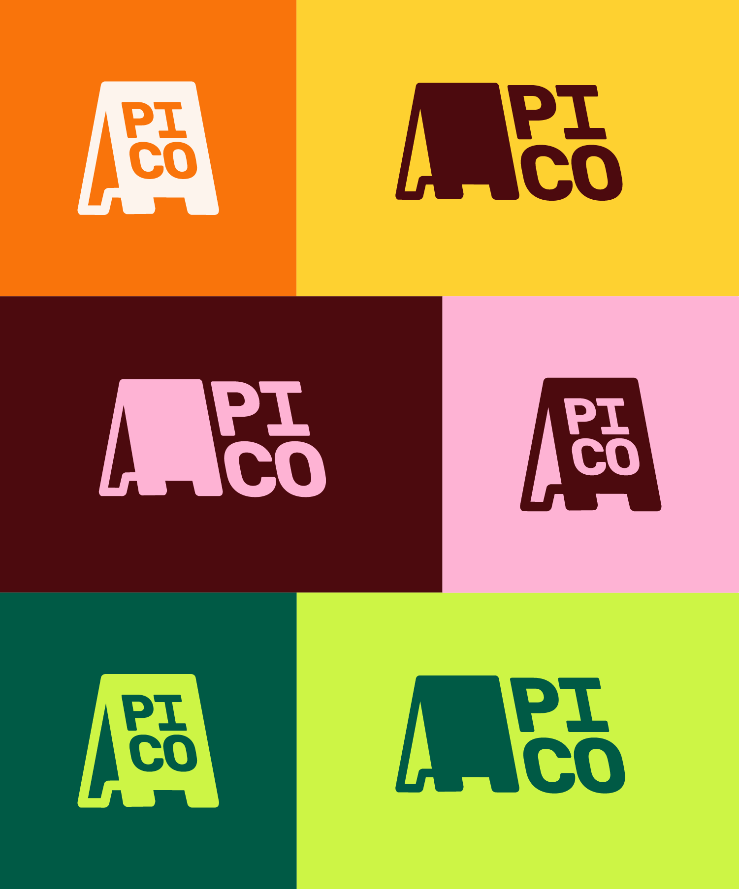 Pico SaaS platform branding and logo designs