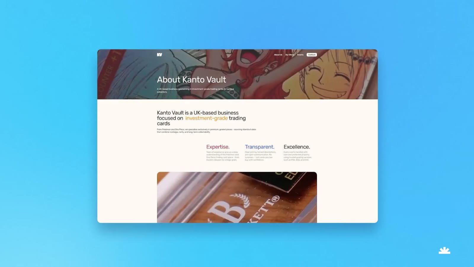 Kanto Vault collectible card marketplace